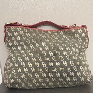 Vintage Dooney & Bourke large hobo monogram bag JUNK